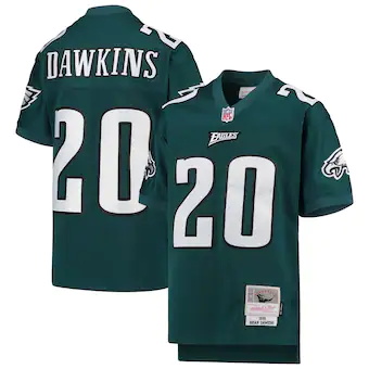 youth mitchell and ness brian dawkins midnight green philad